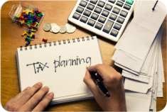 tax planning word